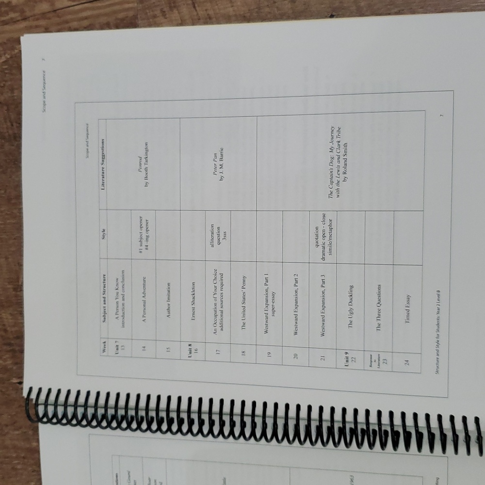 5/$15 IEW Structure and Style Teacher's Manual - Picture 5 of 6